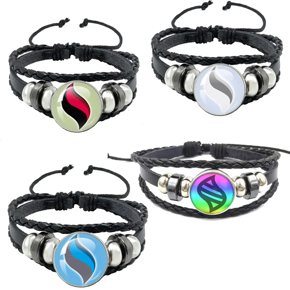 Evolution Stone Handmade Bracelet Anime Character Knitted Couple Rope Chain Bracelet Men's Women Festival Birthday Gifts