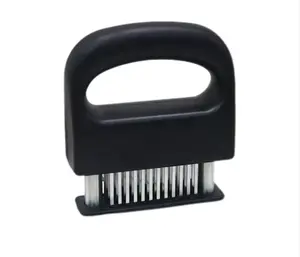 This handheld stainless steel meat tenderizer features 48 ultra-sharp blades. This portable blade-type meat tenderizer is suitable for chicken, steak, and grilling, making it an essential tool for home kitchen cooking.