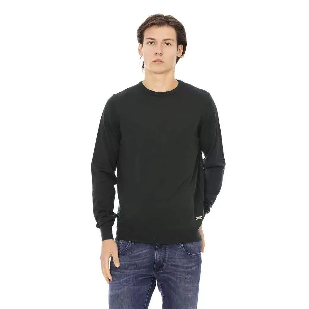 Baldinini Trend Green Fabric Sweater