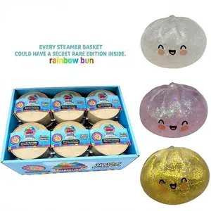 Expressive Big Dumpling Squishy , Mysecret Bun Fidget Toy, Soft TPR Material, Stress Relief, Unboxing Surprise,rare squishy Style per Pack. suitable for children to exchange gifts