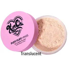Puff Puff Pass Set & Bake Powder with Rice Powder & Vitamin-E, Lightweight & Translucent Makeup, Cosmetic Setting Powder. Foundation Concealer