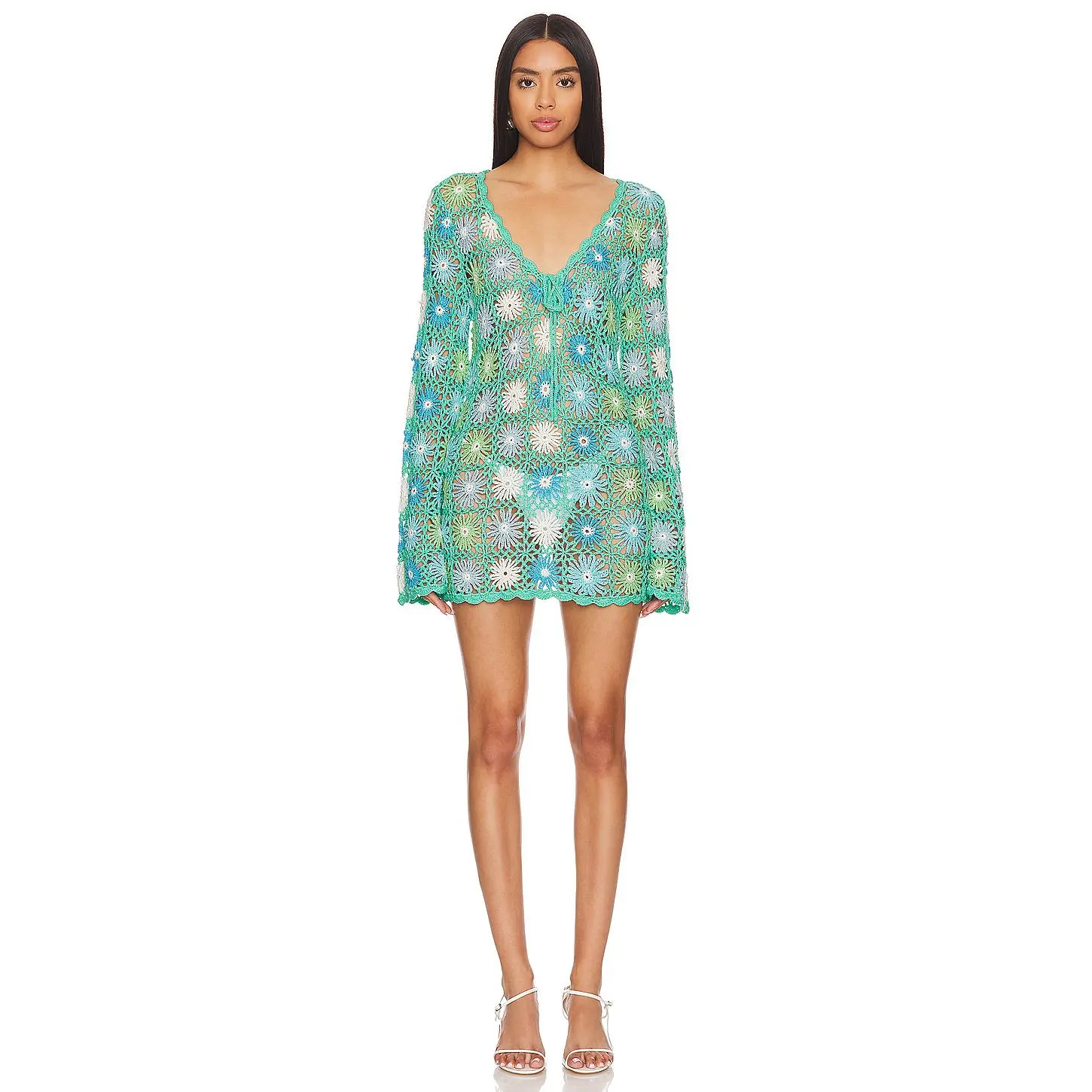 Show Me Your Mumu Vacay Mini Coverup in Blue Multi Floral