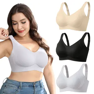 YonFit Seamless Wireless Bra – Comfortable Plus Size Bralette for Daily Wear