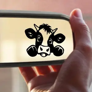 Peek-a-Boo Baby Cow Decal/Sticker for Car Truck SUV Home Decor Cell Phone Laptop Tumbler Accessories Driving vinyl Waterproof Car Sticker Decal