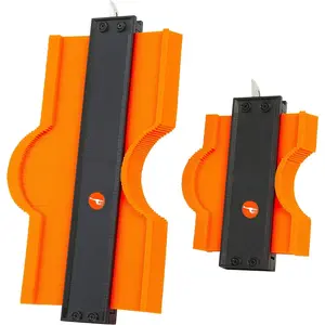 Contour Gauge Set, 5 and 10 Inch Contour Gauge Tool with Lock, Made of  ABS Plastic and Rustproof Metal, Dual Measurement  Both Sides