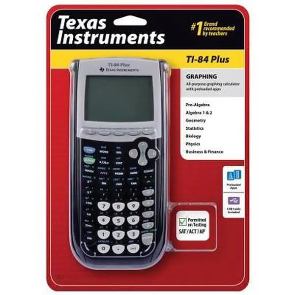 Texas Instruments Ti84plus Graphing Scientific Calculator, Mixed Media Product with Battery