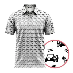 Style Funny Caddie Golf Polo Shirt Performance Short Sleeve