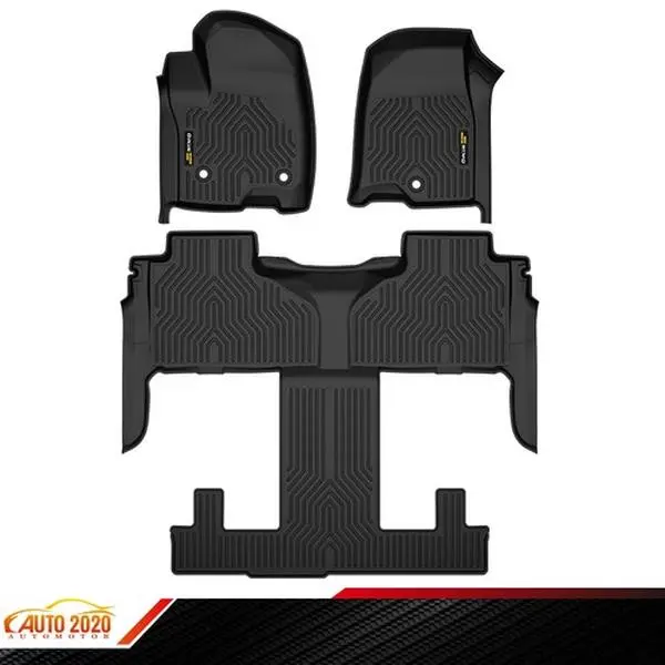 3D TPE Floor Mats All Weather Fit For 2021-24 Chevrolet Tahoe/GMC Yukon