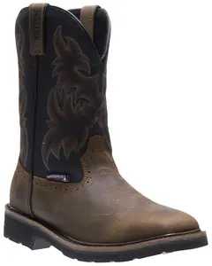 Wolverine Men's Rancher Waterproof Western Work Boot Soft Toe - W10768