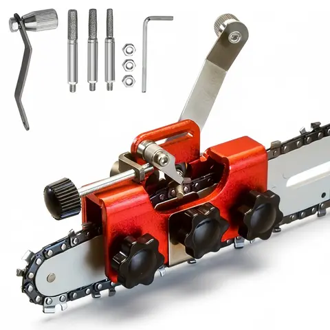 Portable Manual Chainsaw Blade Sharpener (1 Set) - Heavy-Duty Rust-Resistant Hand Tool Accessory for Chainsaw Care, No Power Source, Outdoor-Ready Garden Tool, Ideal Christmas & Father's Day Gift