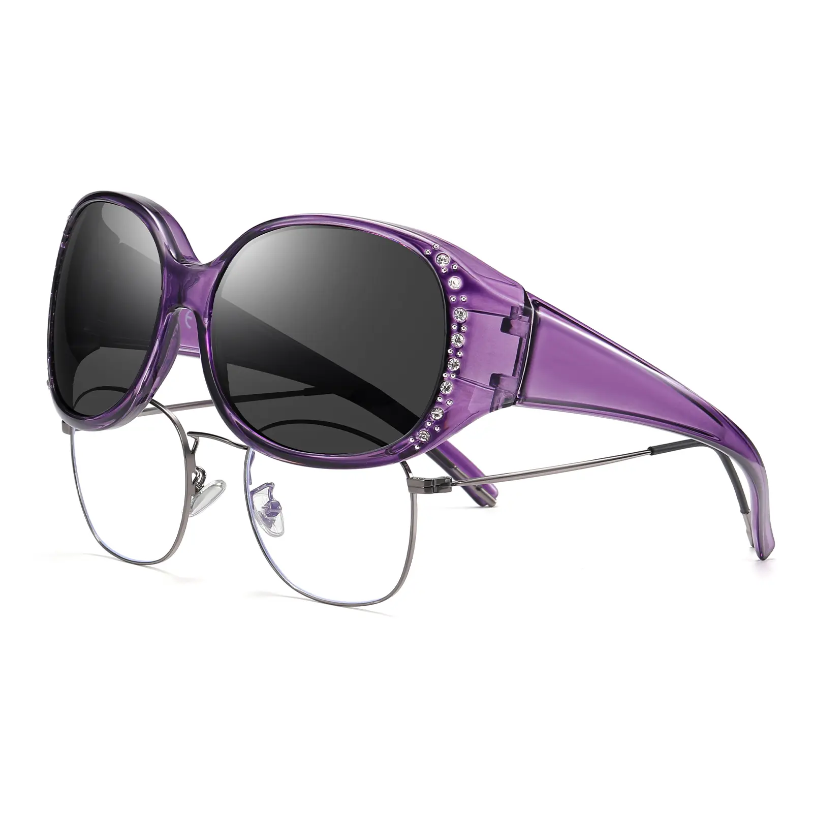 Purple Frame Grey Lens