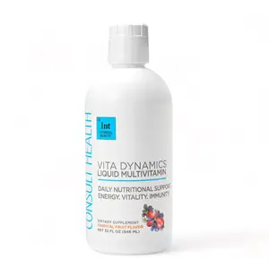 Vita Dynamics Liquid MultiVitamin - Tropical Fruit Flavor, Antioxidants & Magnesium, Daily Nutritional Support for Energy & Immunity, 946 mL