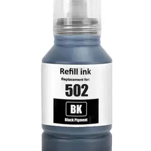 Epson T502 Black Ink Bottle 127ml High Page Yield Refill Ink Replacement for Workforce ET-4750 ST-3000 ST-4000 Compatible with ET-2700 2750 3700 3710 3750 3760 4760 15000 ST-2000 ST-3000 ST-4000