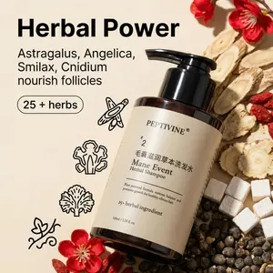PEPTIVINE #2 Scalp Revitalizer & Hair Thickening Shampoo | 100ml Travel Size | Angelica & Astragalus Root Extract for Thinning Hair | TSA Approved