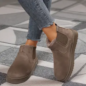 Winter Snow Short Boots for Women Lined Warm Ankle Booties Outdoor Anti-slip Waterproof Comfortable Short Boot Springfresh