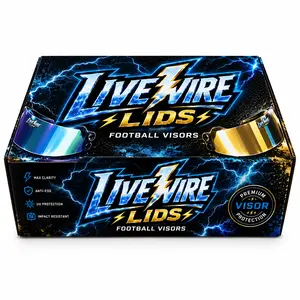 LiveWire Lids Football Helmet Visor - Rainbow, Gold, Iridescent, Tinted, Versatile Sports Collectibles Accessory (For Display Purposes Only)