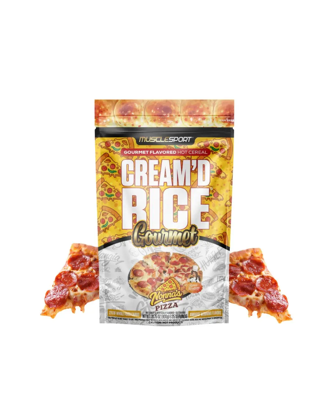Musclesport Cream'd Rice Gourmet Hot Cereal 25 Servings Real Food Carbs Award Winning Flavors Smooth Creamy Texture