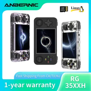 ANBERNIC RG35XX H Hand-held Consoles For Playing Video Games 3.5-inch IPS 640*480 Screen RG35XXH Retro Game Player 3300 mAh 5000+ Games Linux 64-bit System Holiday Gifts