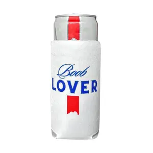 Parody of Michelob Ultra B*ob Lover SLIM Coolie Drinkware Mug Tumbler Cup Bottles Portable Reusable Washable White Insulator for Cold Hot Beverages Classic Flasks Bottled Party Gift