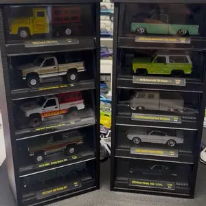 3D Printed M2 Stand Holds 5 Model Cars Display Case for Collectors