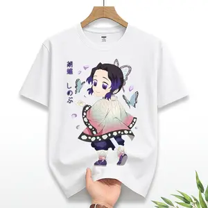 Shinobu Kocho Chibi Tee – Adorable Butterfly Hashira with Petal & Pastel Effect on Soft Cotton | Fan Drop for Demon Slayer Lovers