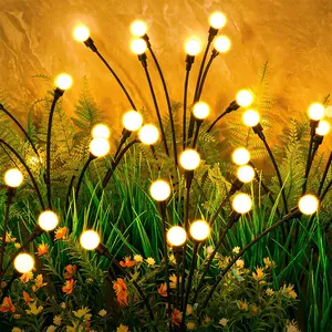 Solar Garden Lights Outdoor（2pcs）, Swaying Light Waterproof Solar Lights Outdoor for Yard Pathway Patio, Swaying Lawn Decor as Gardening Gifts for Women Holiday,Valentine‘s Day & Summer Gift