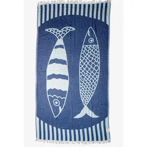 Turkish Beach Towel - Sardine