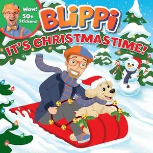 Blippi: It's Christmastime! [With Stickers] -- Editors of Studio Fun International, Mixed Media Product