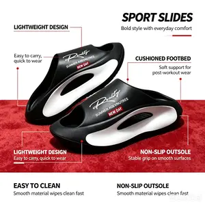 Men's Fashion Slippers - Hollow EVA Cloud Cushion Slides, Thick Anti-Slip Waterproof Sole, Arch Support for All-Day Relief, Activity Arch Design, Activity Arch Men's Fashion Slippers, All-Day Relief Men's Fashion Slippers