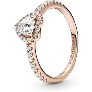 PANDORA Sparkling Elevated Heart Ring - Variant 2