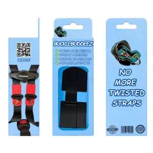 BuckleBuddeez Car Seat Strap Aligner Toddler - Universal Fit, Durable Silicone, Easy Install, No Twisted Straps, Patented Design, Made in USA