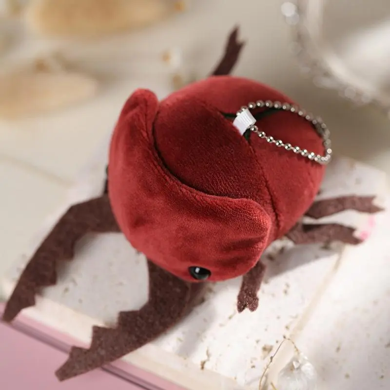 Cute Cartoon Insect Beetle Doll Plush Doll Keychain Insect Bag Pendant Send Friends Birthday Christmas Gift