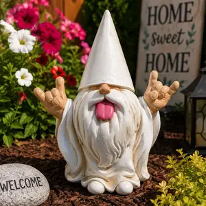 Whimsical Resin Rocking Chair Gnome Garden Statue, Pastoral Home Decor, Home Accessories, Outdoor Backyard Ornament for Indoor-Outdoor Use, Ideal for Gardening Enthusiasts