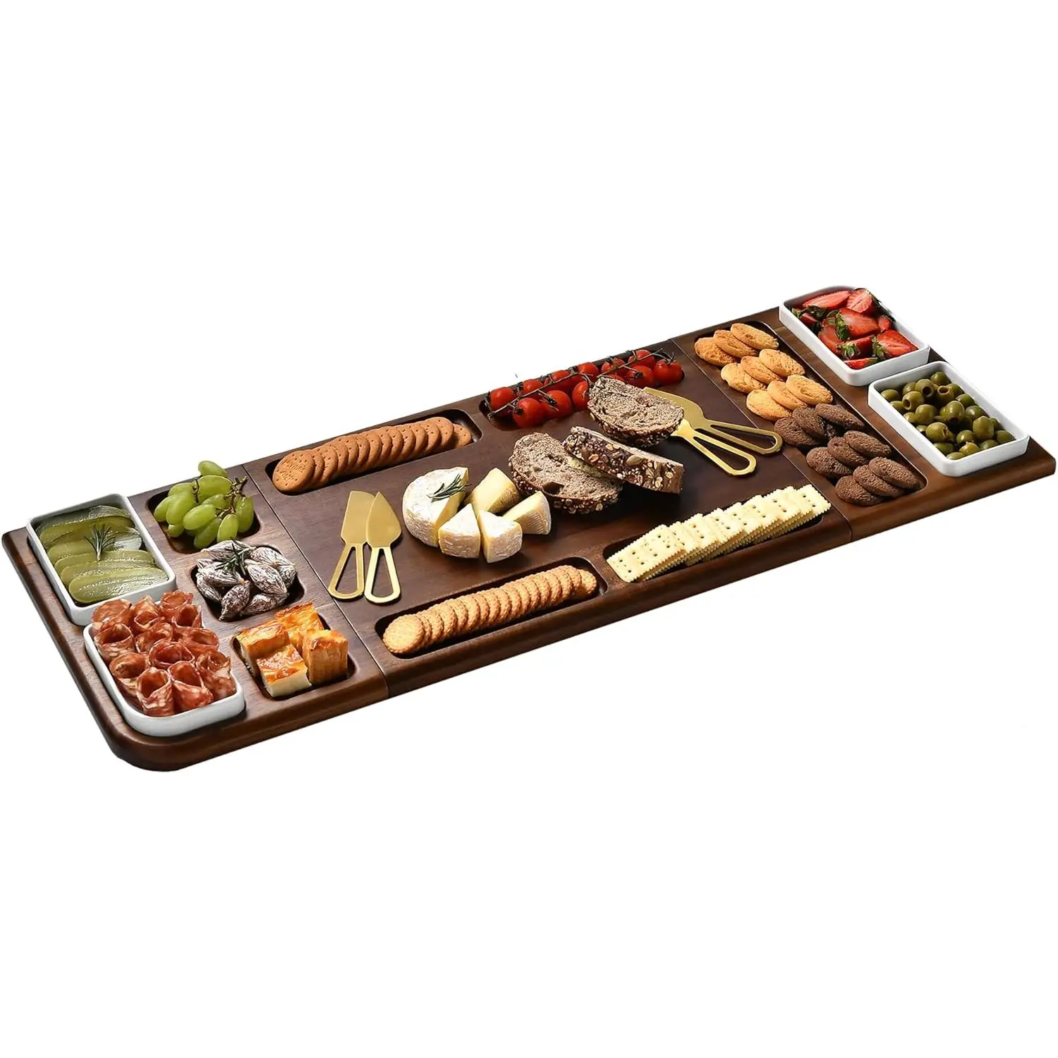 Shanik Premium Charcuterie Board - Magnetic Cheese and Meat Board, Double-Sided Serving Tray and Cutting Board - Gift for Any Occasion Quality Assured Without Engraving