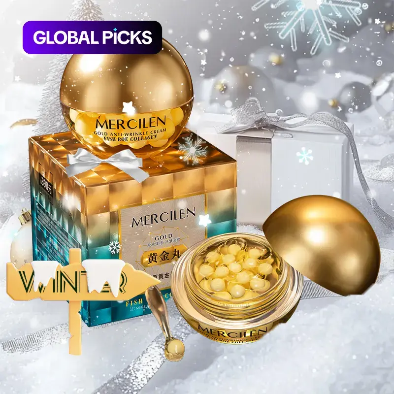 Mercilen Collagen Gold Face Cream, Facial Moisturizer, Deep Hydration, Intensive Hydrating, Skin-Softening, Professional Skincare for Women, Multiple Sizes Available #GLOBAL PICKS