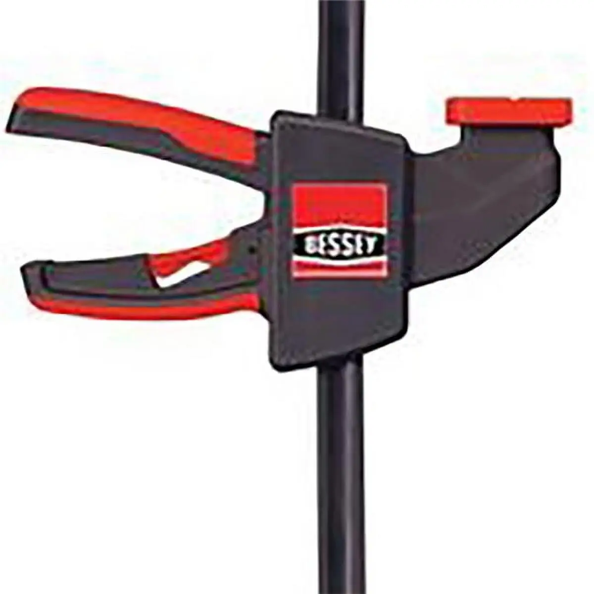 Bessey EHK Trigger Clamp - 6 x 2.375 in., 100 lbs, Steel Construction, Ergonomic Composite Ergo Handle, 1-Handed Clamping, Quick Release Trigger, Soft Touch Pads for Sports & Outdoor Scooters Equipment, One-Handed Clamping