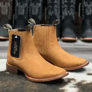 205 Botin Nobuck Arena Western boots made in Mexico botin charros suela cuero