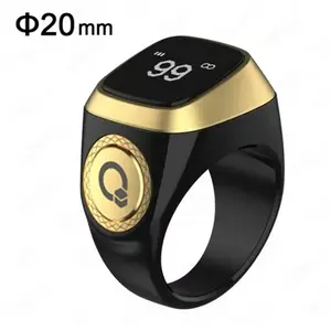 Smart Tasbih Tally Digital Counter for Muslims Tasbeeh Zikr Ring 5 Prayer Time Vibration Reminder Waterproof TTAKA7