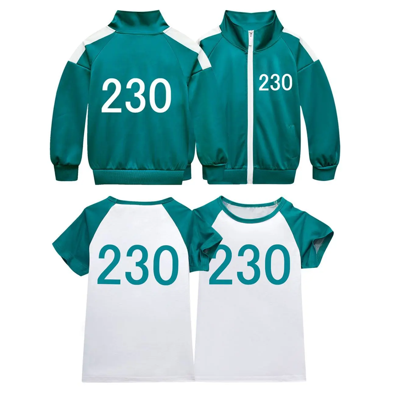 230 jacket+double sided printed T