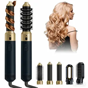 5-in-1 High Speed Hair Dryer Brush – Ionic Hot Air Brush Styler Set for Fast Drying, Straightening, Curling & Volumizing – Lightweight Travel Design Hair Styling Tool
