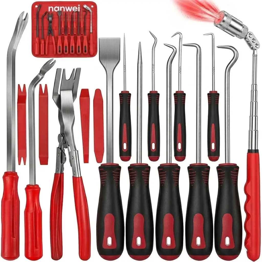 17-piece hook and plier tool set garage gadgets manual equipment mechanic 17-piece hook and plier tool set garage gadgets manual equipment mechanic