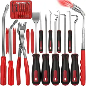 17-piece hook and plier tool set garage gadgets manual equipment mechanic