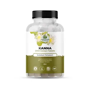 Kanna Extract Tablets 200mg 10:1 Extract – Sceletium Tortuosum Supplement – Mood, Energy & Focus Support