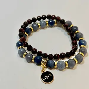 Libra powerful zodiac crystal bracelet set
