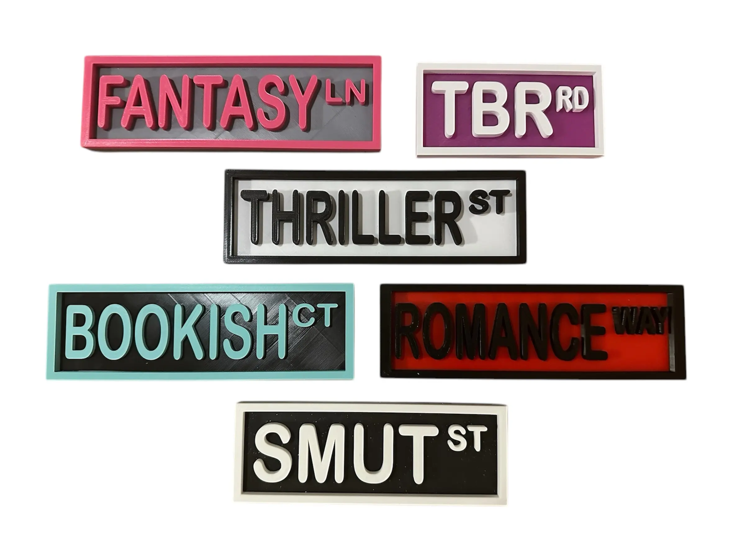 Bookish Street Signs, Bookshelf Decor, Bookish Merch, Book Decor