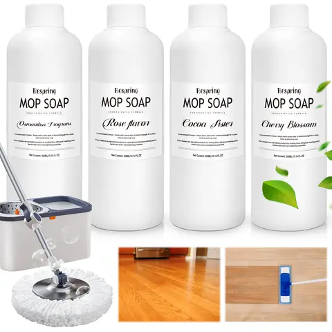 Concentrated Scented Duster Liquid Mop Soap Bottle (300ml/10.14oz) - Hardwood-Safe Household Items, Safe Floor Cleaners, Tough Grease Cleaner, Gentle Easy-Mixing Indoors Home Cleaning Solution