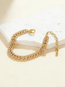 A fashionable and sexy Cuban ankle chain Anklets full of diamonds, suitable for daily wear, vacation and dating occasions, and also a surprising and exquisite small gift, Fashion Jewelry