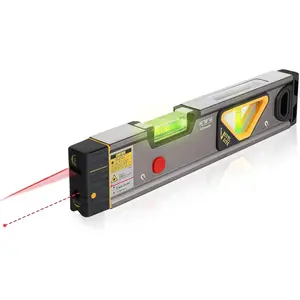 2-in-1  Level 12 in Spirit Level with Light, 100Ft Alignment Point & 30Ft Leveling Line, Magnetic  Leveler Tool for Construction Picture Hanging Wall Writing Painting Home Renovation