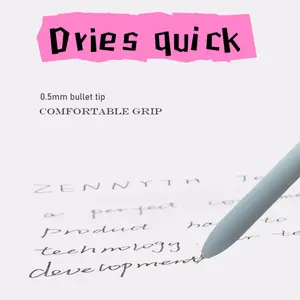 5PCS Colorful Rainbow Gel Pens with Comfort Grip - Ideal for Bible Journaling, Kids Gifts & Office Supplies