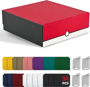 TINTEK Card Storage Box for MTG PTCG, Commander Deck Box Holds 3000+ Cards, Card Storage Case with 4 Stoppers, Card Organizer for TCG Sport Cards(Black)